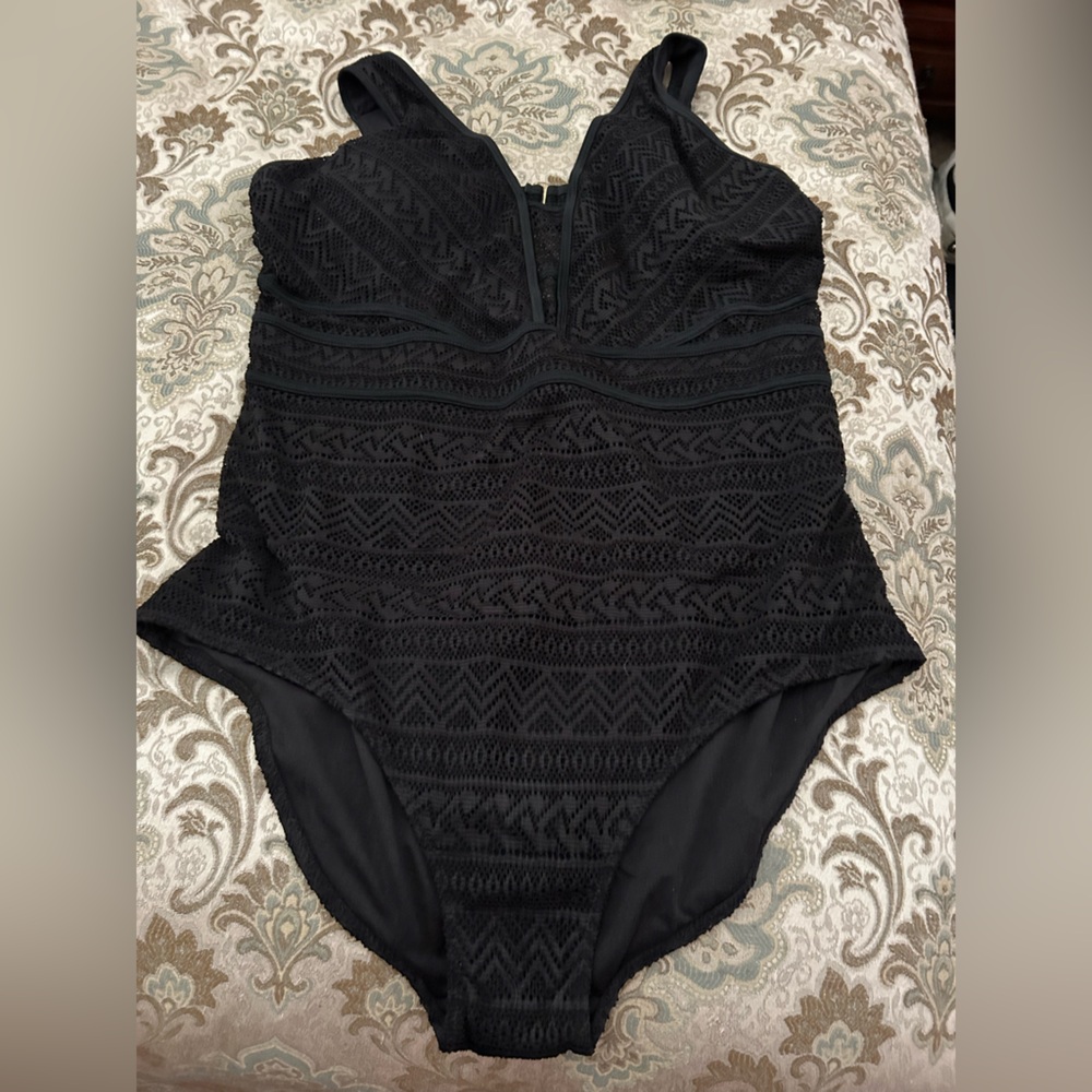 Paramour swimsuit, black, 1X